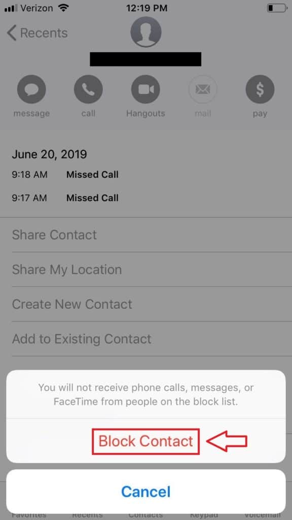How to Block Phone Numbers on an iPhone Step 3 | Medicare Plan Finder