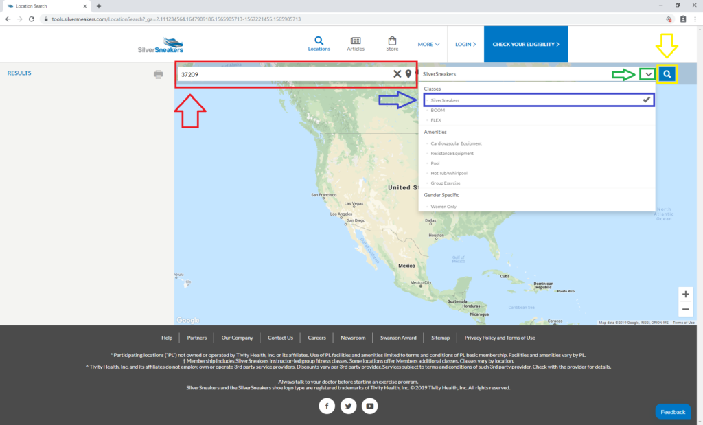 How to Find SilverSneakers Yoga Near You Step 2 | Medicare Plan Finder